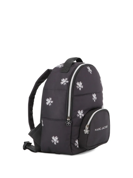  Marc Jacobs Kids Floral-print Padded Backpack - Black 