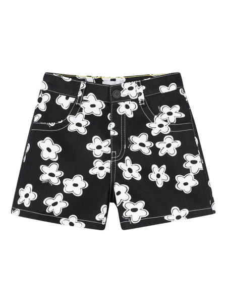  Marc Jacobs Kids Floral-print Shorts - Black 