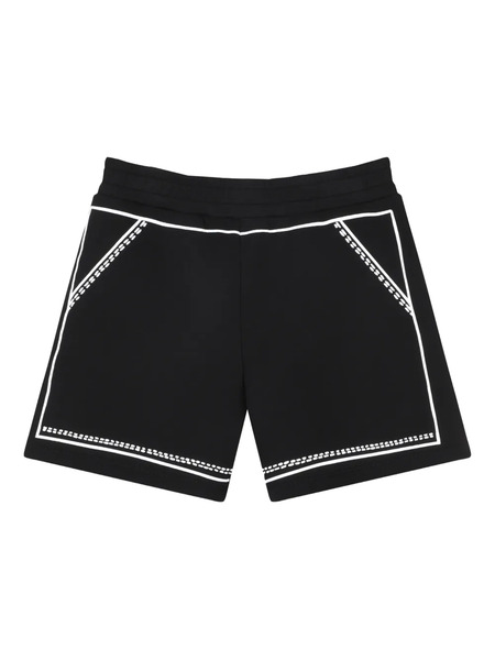  Marc Jacobs Kids Flower-print Shorts - Black 