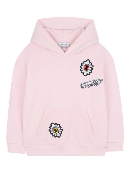  Marc Jacobs Kids Graphic-embroidered Hoodie - Pink 
