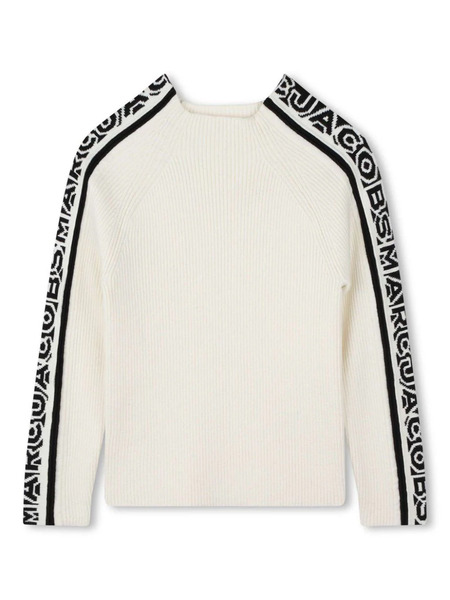  Marc Jacobs Kids Jacquard Logo Pullover - White 