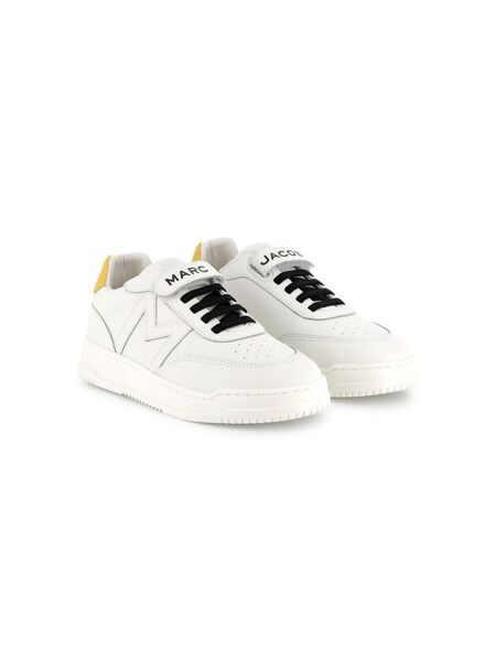  Marc Jacobs Kids Leather Sneakers - White 