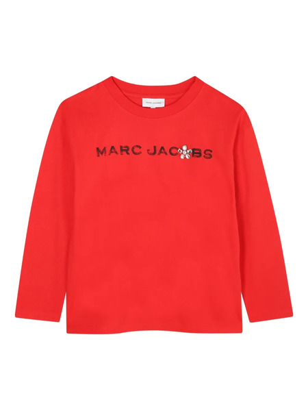  Marc Jacobs Kids Logo-embellished Long-sleeve Top - Red 