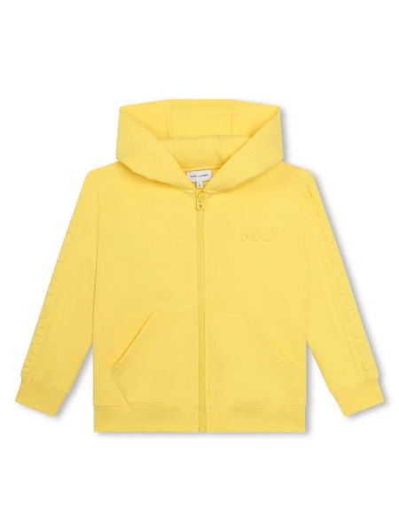  Marc Jacobs Kids Logo-embossed Zip-up Hoodie - Yellow 