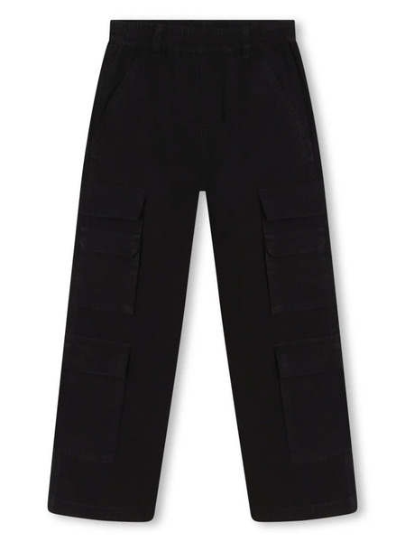  Marc Jacobs Kids Logo-patch Cargo Trousers - Black 
