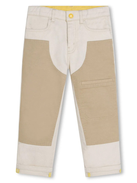  Marc Jacobs Kids Logo-patch Straight-leg Trousers - Neutrals 