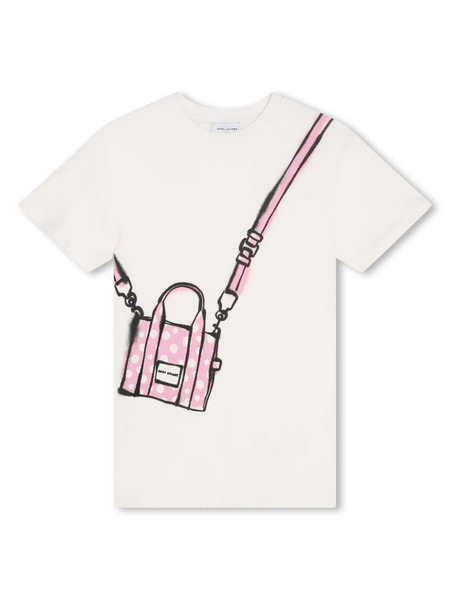  Marc Jacobs Kids Logo-print Cotton Dress - Neutrals 