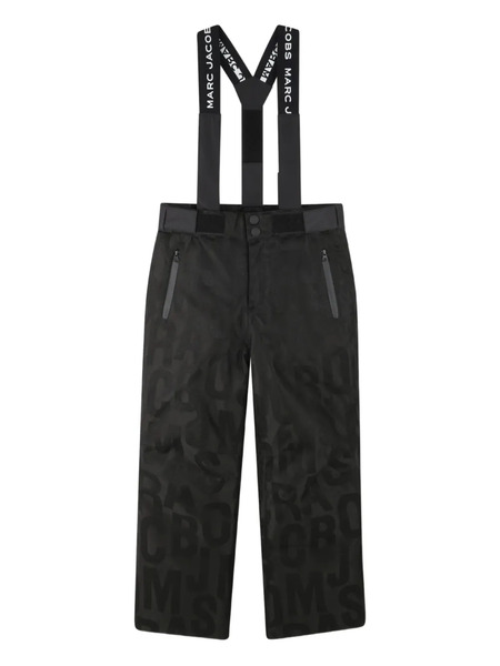  Marc Jacobs Kids Logo-print Dungarees - Black 