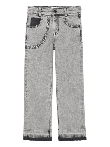  Marc Jacobs Kids Logo-print Jeans - Grey 