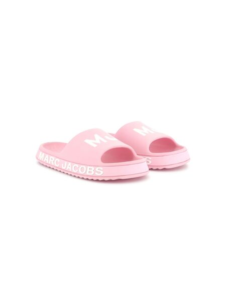  Marc Jacobs Kids Logo-print Slides - Pink 