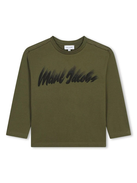  Marc Jacobs Kids Logo-print T-shirt - Green 