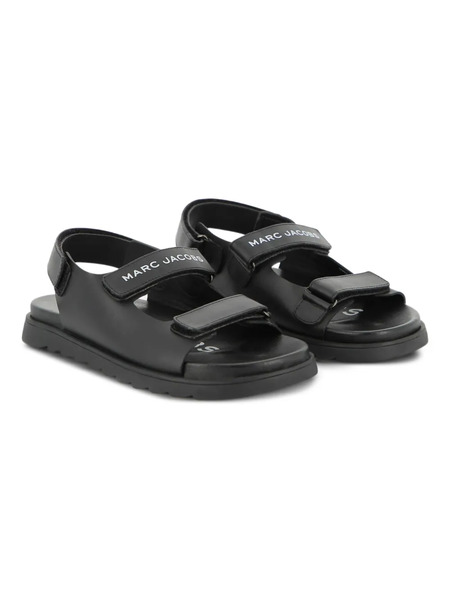  Marc Jacobs Kids Logo Strap Sandals - Black 