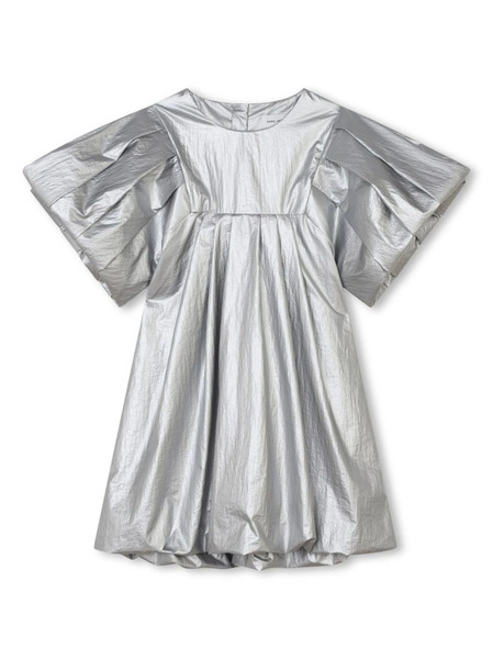 Marc Jacobs Kids Metallic-finish Short-sleeves Dress - Grey 