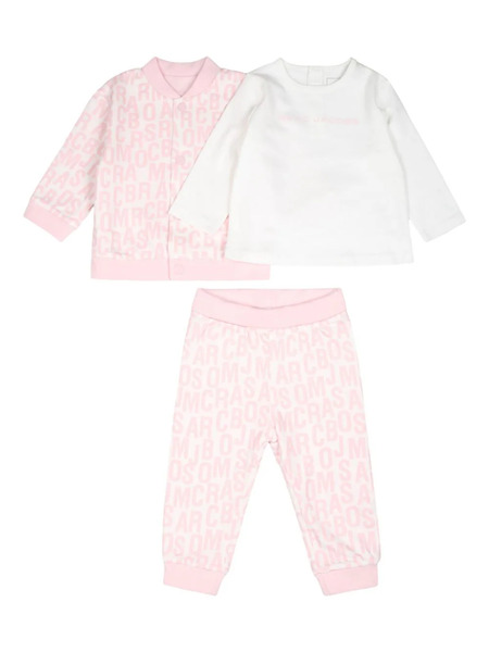  Marc Jacobs Kids Monogram-pattern Tracksuit - Pink 