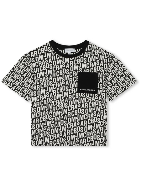  Marc Jacobs Kids Monogram-patterned T-shirt - Black 