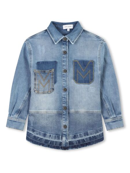  Marc Jacobs Kids Patchwork-design Denim Shirt - Blue 