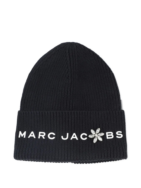  Marc Jacobs Kids Ribbed-knit Beanie - Black 