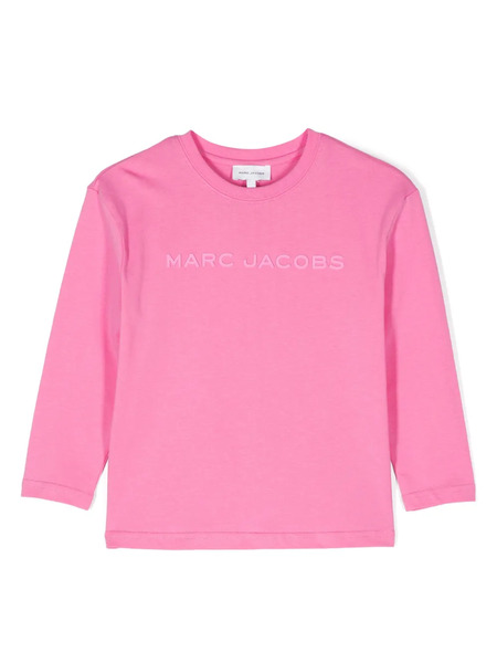  Marc Jacobs Kids Rubberised-logo T-shirt - Pink 
