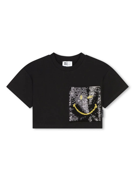  Marc Jacobs Kids Sequin-embellished T-shirt - Black 