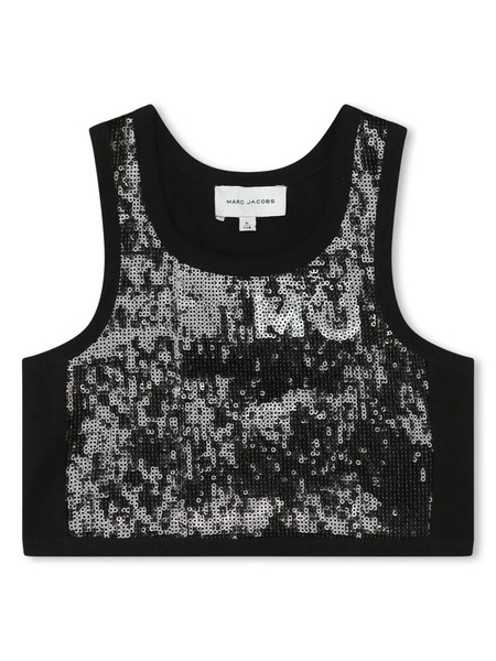  Marc Jacobs Kids Sequin-embellished Tank Top - Black 