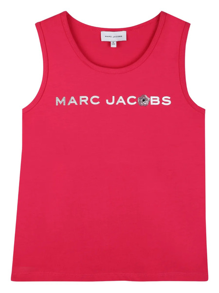  Marc Jacobs Kids Sequin Logo Tank Top - Red 