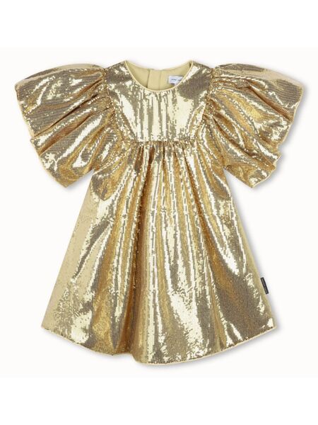  Marc Jacobs Kids Sequinned Dress - Gold 