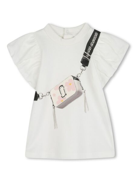  Marc Jacobs Kids Snapshot-print Dress - White 