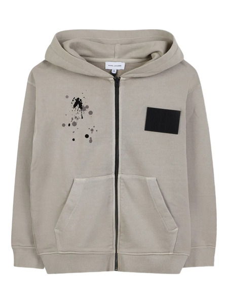  Marc Jacobs Kids Splash-print Zip-up Hoodie - Neutrals 