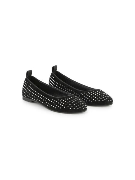  Marc Jacobs Kids Stud-embellished Ballerina Shoes - Black 