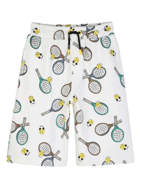  Marc Jacobs Kids X Mickey Mouse Tennis-print Drawstring Shorts - White 