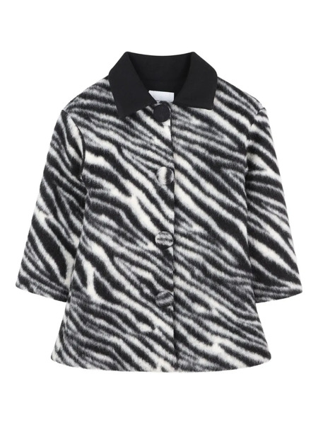  Marc Jacobs Kids Zebra-print Coat - Black 