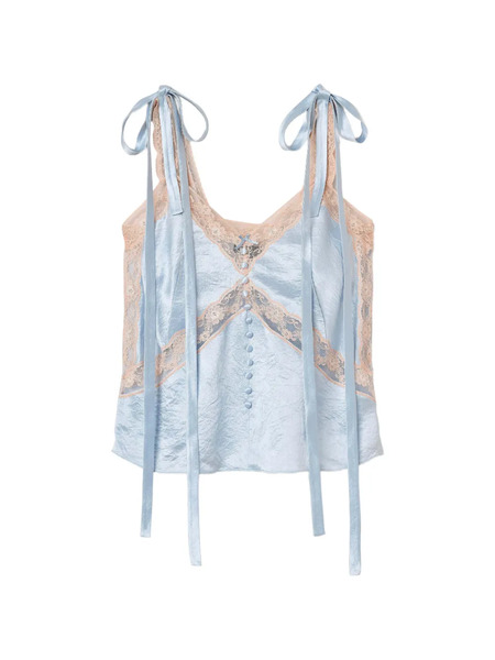  Marc Jacobs Lace-detail Top - Blue 