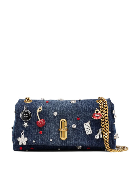  Marc Jacobs Minithe Trinket Charm Denim Dual-chain Crossbody Bag - Blue 