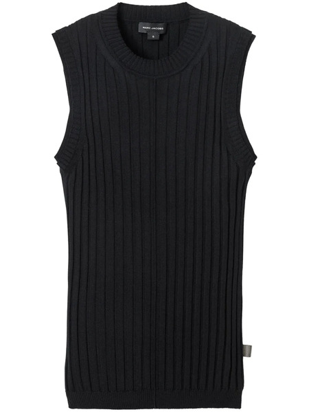  Marc Jacobs Ribbed-knit Merino Wool Top - Black 