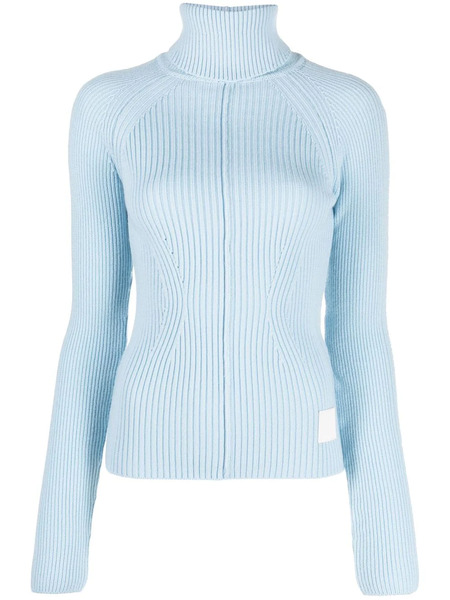  Marc Jacobs Ribbed Turtleneck Jumper - Blue 