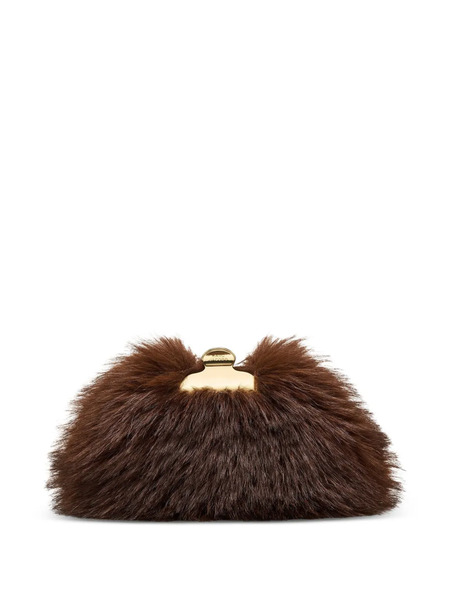  Marc Jacobs Small Claw Clip Clutch Bag - Brown 