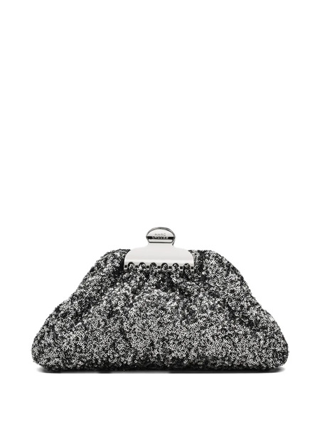  Marc Jacobs Small Claw Clip Sequins Clutch Bag - Silver 