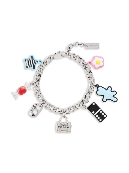  Marc Jacobs Sticker Charm Bracelet - Silver 