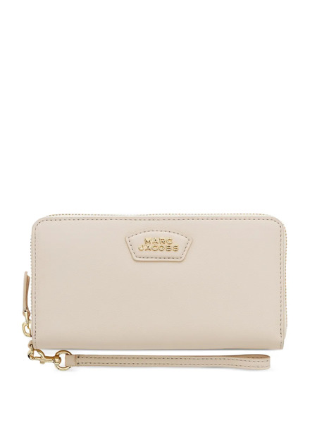  Marc Jacobs The Continental Zip Leather Wallet - Neutrals 
