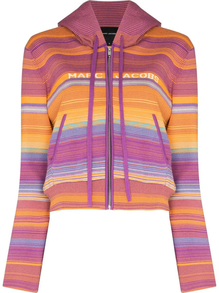 Marc Jacobs The Cropped Zip Hoodie - Purple 
