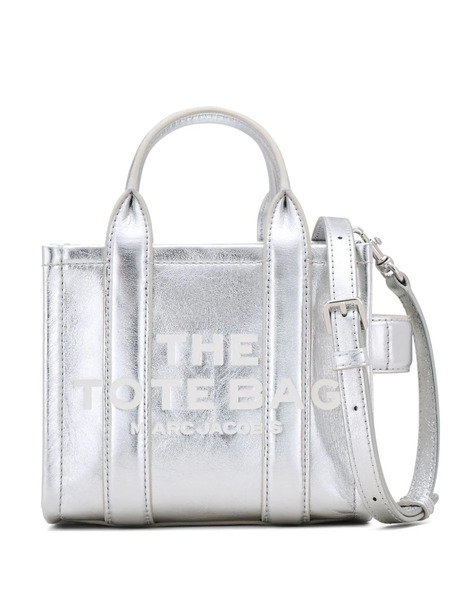  Marc Jacobs The Crossbody Metallic Tote Bag - Silver 