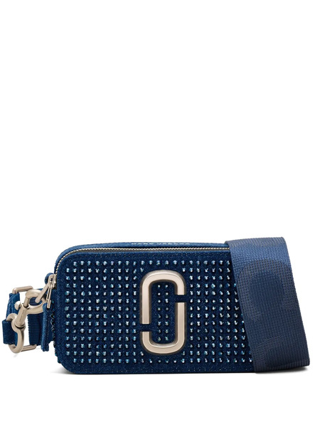  Marc Jacobs The Crystal Denim Snapshot Crossbody Bag - Blue 