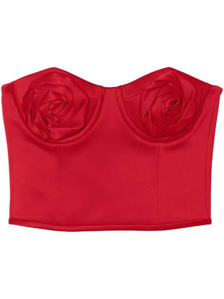  Marc Jacobs The Duchess Satin Rose Corset - Red 