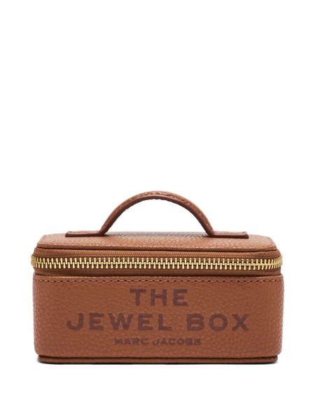  Marc Jacobs The Jewel Zip Leather Jewellery Box - Brown 