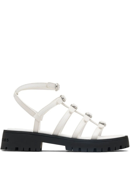  Marc Jacobs The Kiki Flat Sandals - White 