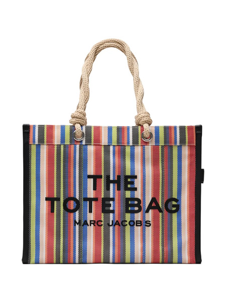  Marc Jacobs The Large Stripe Mesh Rope Tote Bag - Red 