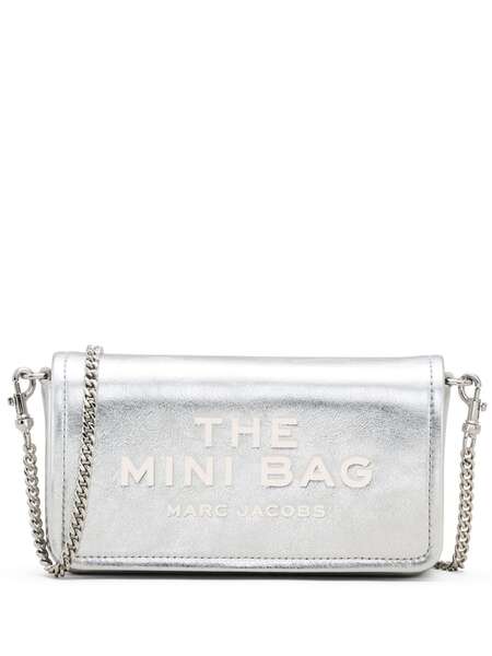  Marc Jacobs The Metallic Leather Chain Mini Bag - Silver 