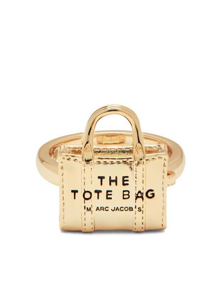  Marc Jacobs The Mini Icon Bag Sculpted Ring - Gold 