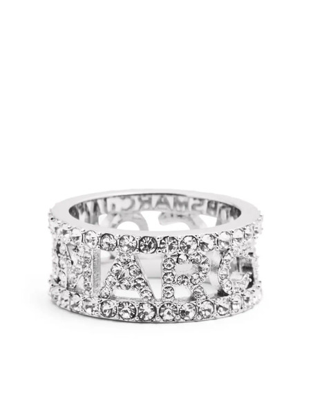  Marc Jacobs The Monogram Pavé Ring - Silver 