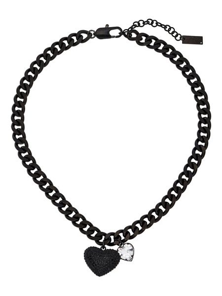  Marc Jacobs The Pave Ballon Heart Necklace - Black 
